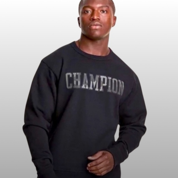 Champion Men’s Performance Crew Sweatshirt Camo Logo Army Green Size S - Picture 1 of 3